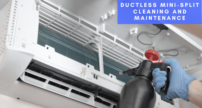Ductless mini-split cleaning and maintenance