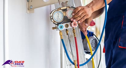 HVAC Services in Warminster, PA - EMCO Tech Technician Freon Recharge