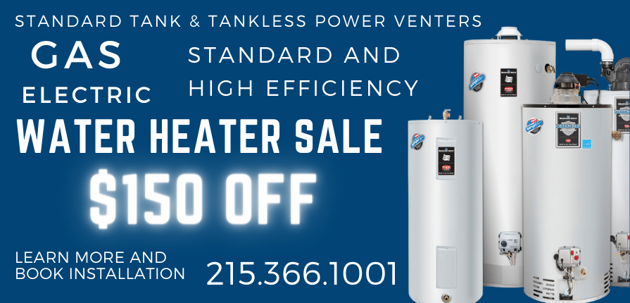 New Water Heater Sale $150 Off Installation and Tank